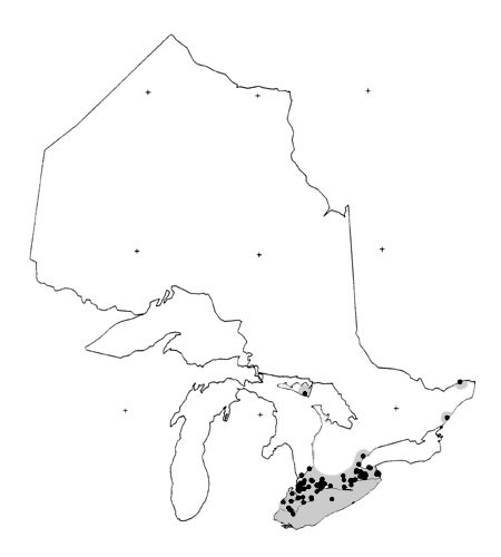 Range of the White Crappie in Ontario