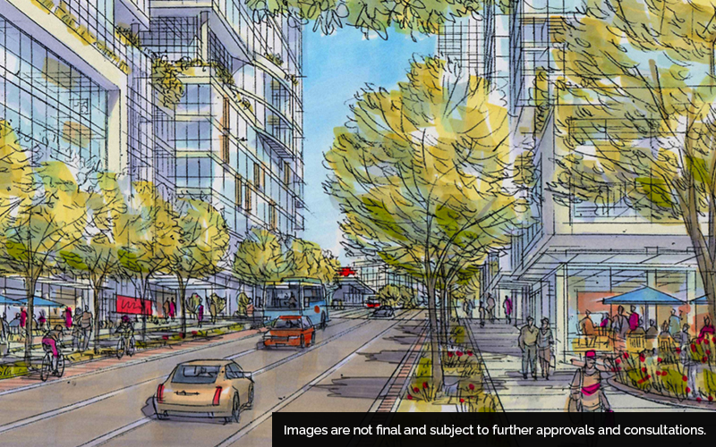 The proposed transit-oriented community at Bridge Station