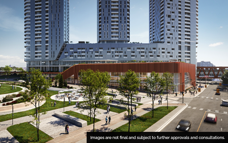 The proposed transit-oriented community at Gerrard-Carlaw