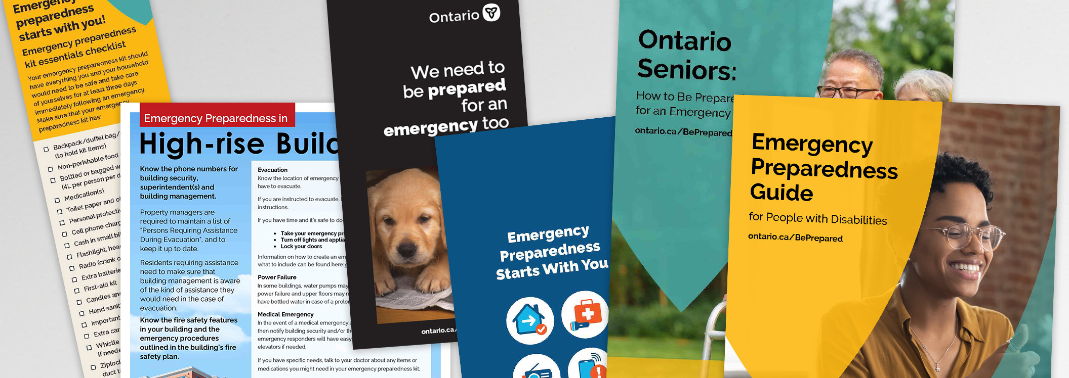 A series of print material