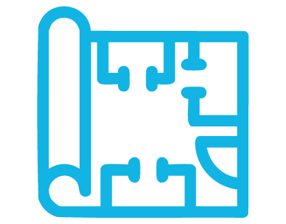 Graphic of a blueprint representing “strengthening multi-sector emergency management coordination and whole-of-government emergency response”