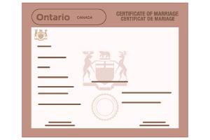 Ontario marriage certificate
