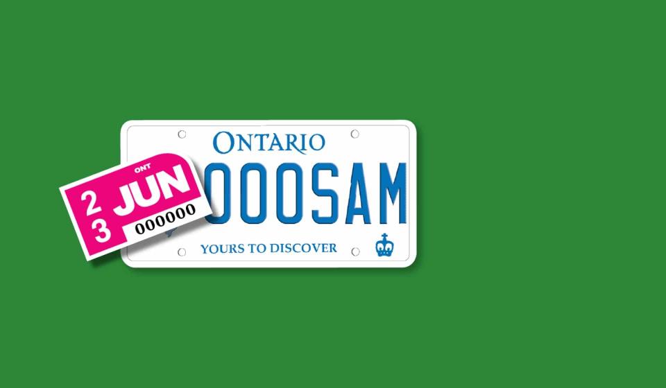 Renew a licence plate sticker  ontario.ca