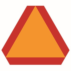 slow-moving vehicle sign