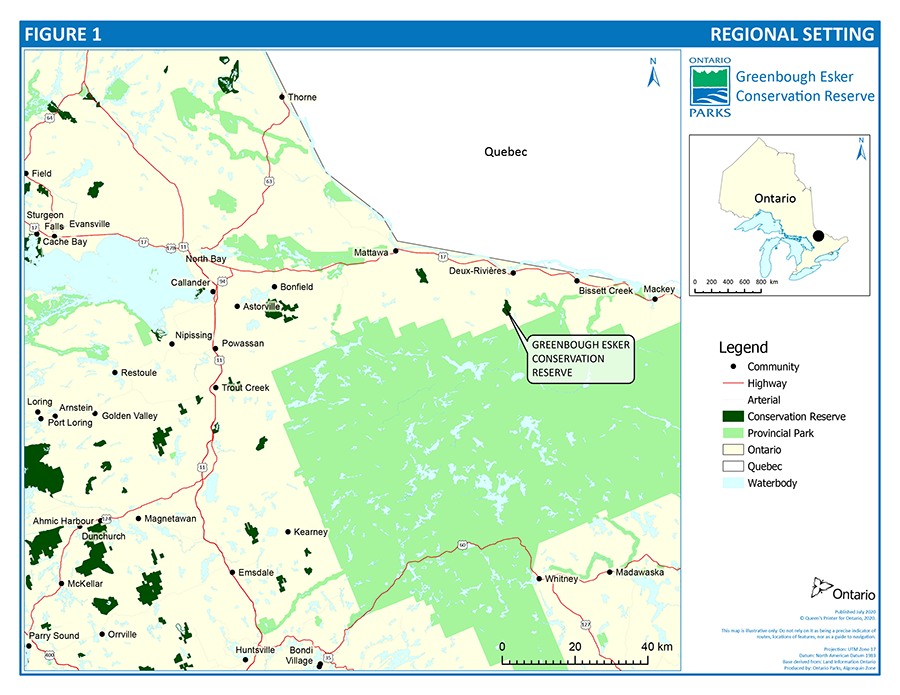 Round Lake Provincial Park Regional Context