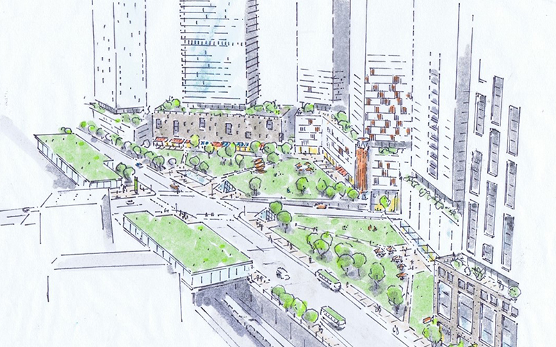 The proposed transit-oriented community at High Tech Station