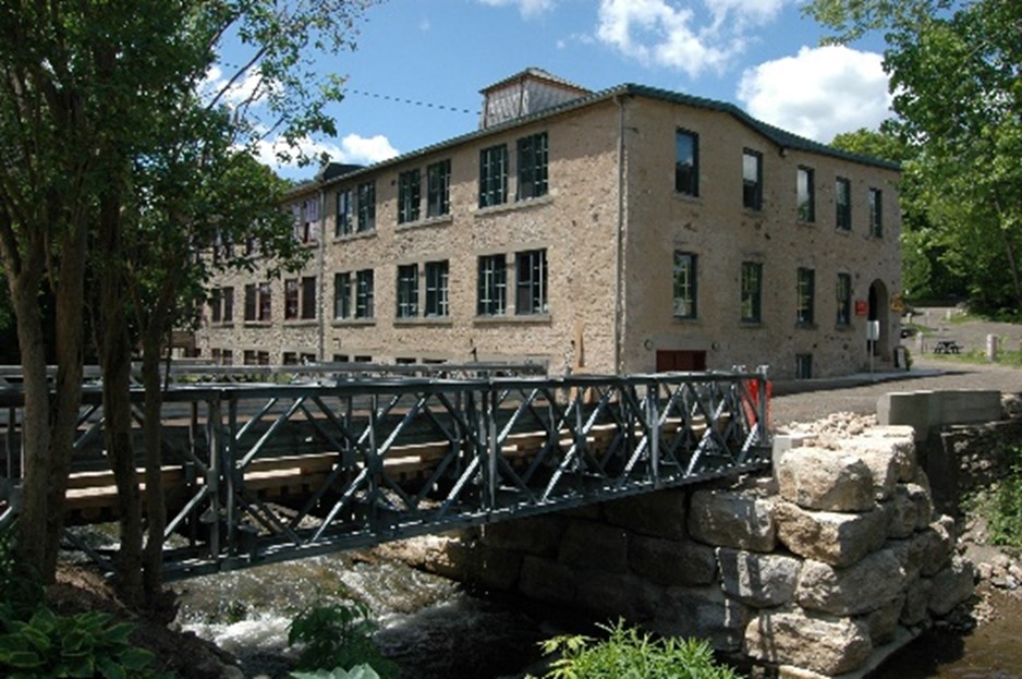 Bridge leading to Alton Mill