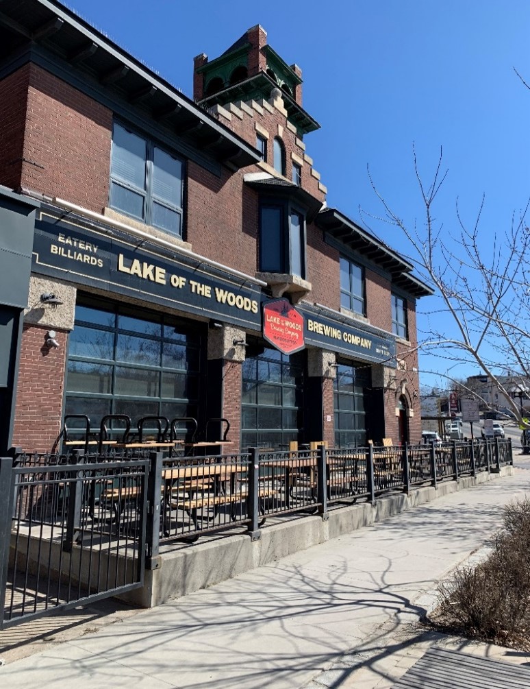 Streetview of brewery in Kenora 