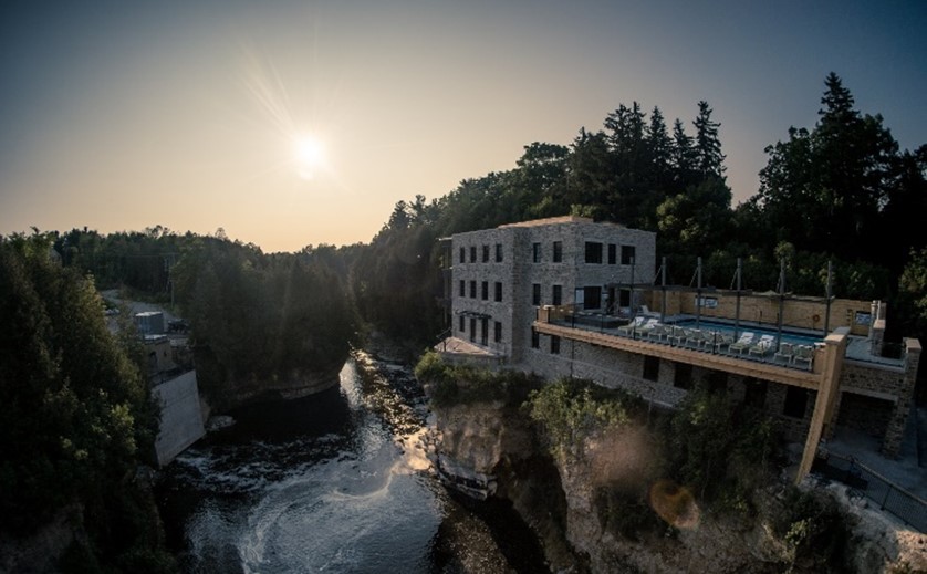 Downstream from Elora Mill Inn 