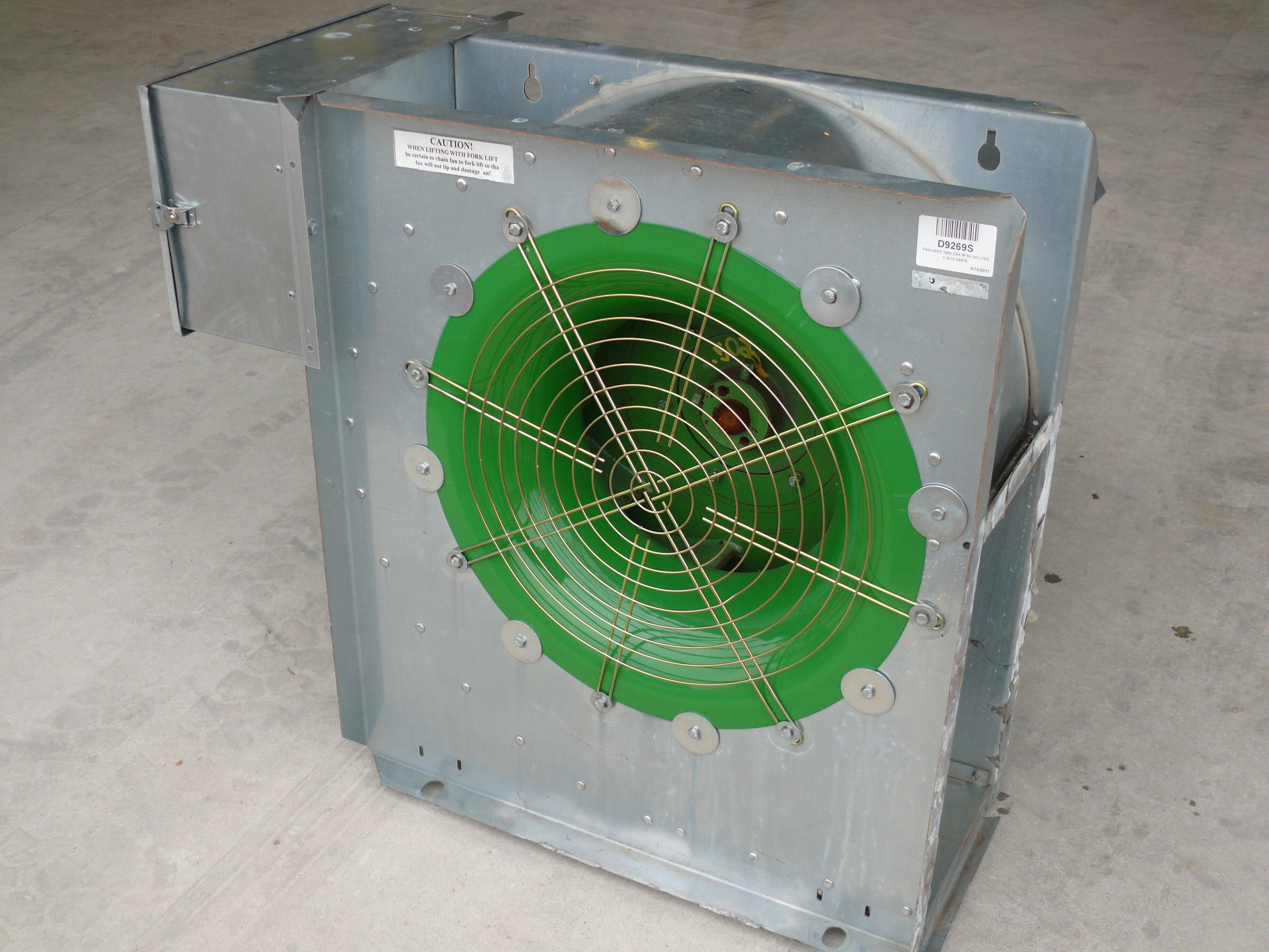 A centrifugal fan