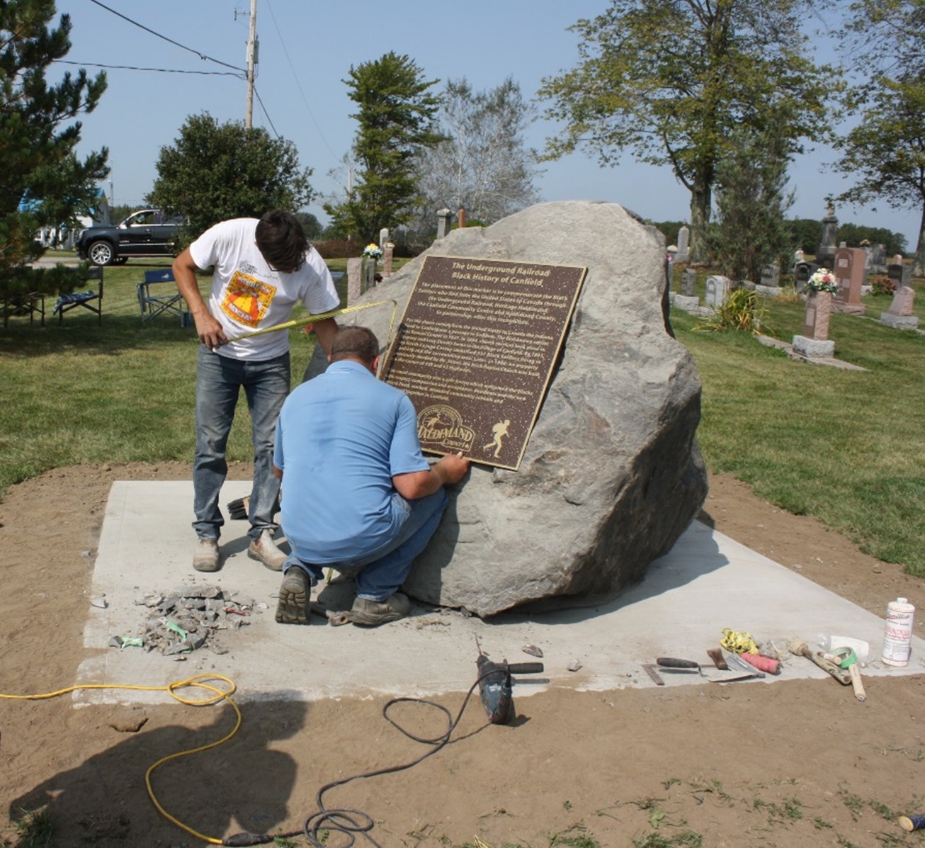 Canfield Black Settlement Marker