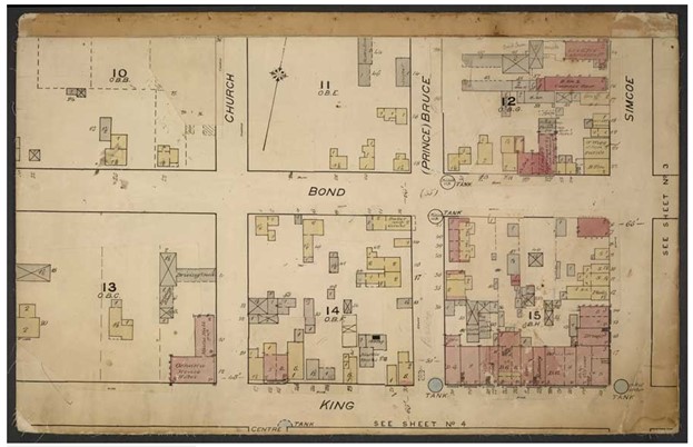 Fire Insurance Plan Oshawa 1884