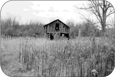 Ferme abandonnée.