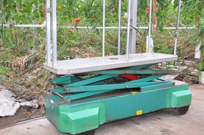 Figure 17. Photo showing a worker's cart that has been cleaned by washing and disinfecting.