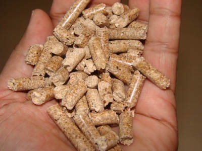  Biomass pellets.