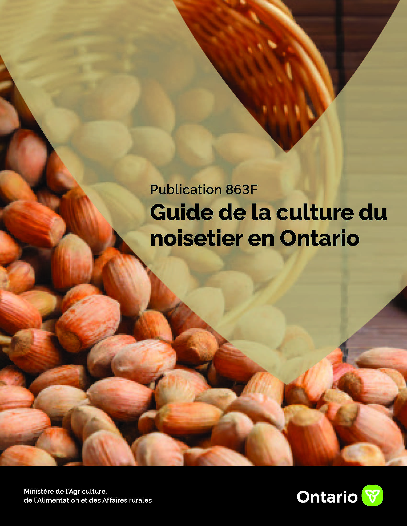 Guide de la culture du noisetier en Ontario couverture de livre