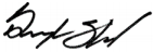 Signature of the Honourable Graydon Smith