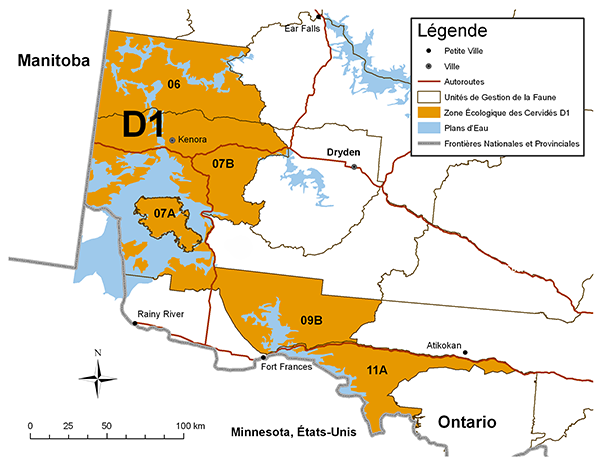 Zone ecologique des cervides D1
