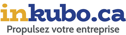 inkubo.ca logo: the letters ‘in’ in yellow followed by ‘kubo.ca’ in blue, with the tagline ‘Propulsez votre entreprise’ in grey beneath the domain name.