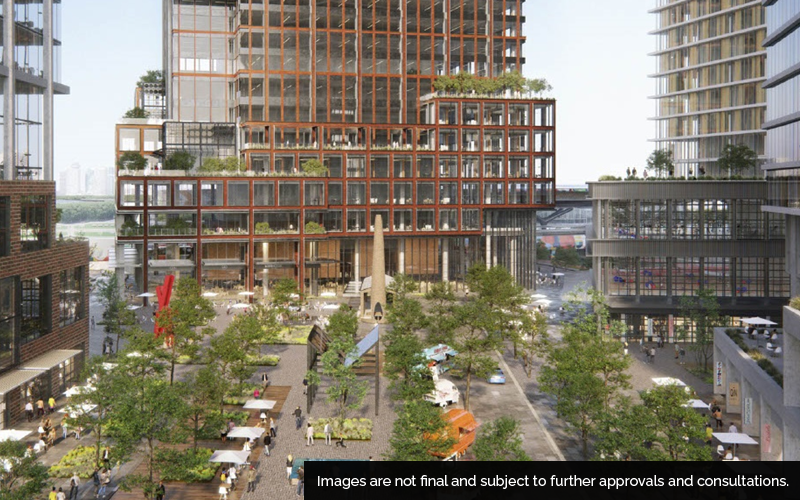 Conceptual design of the proposed East Harbour transit-oriented community.