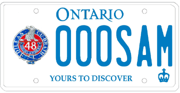 Illustration of Licence Plate — 48th Highlanders