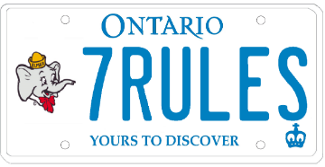 Illustration of Licence Plate — Elmer the Safety Elephant