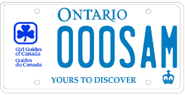 Illustration of Licence Plate — Girl Guides of Canada