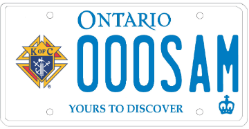 Illustration of Licence Plate — Knights of Columbus