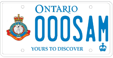 Illustration of Licence Plate — Lincoln and Welland Regiment Foundation