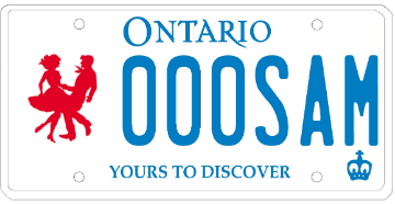 Illustration of Licence Plate — Ontario Square and Round Dance Federation