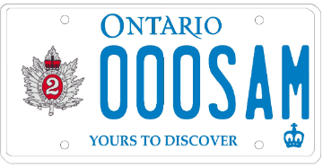 Illustration of Licence Plate — Queens Own Rifles of Canada