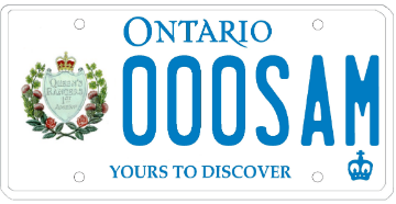 Illustration of Licence Plate — Queen’s York Rangers