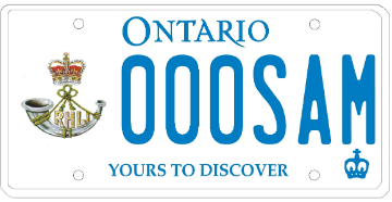 Illustration of Licence Plate — Royal Hamilton Light Infantry