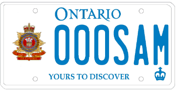 Illustration of Licence Plate — Royal Regiment of Canada