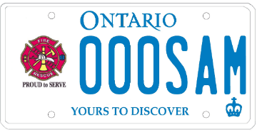 Illustration of Licence Plate — Canadian Association of Fire Chiefs