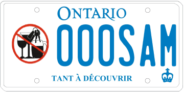 Illustration d’une plaque d’immatriculation - Association des Distillateurs Canadiens
