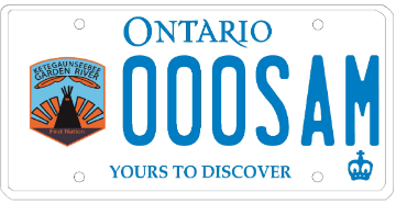 Illustration of Licence Plate — Garden River First Nation Ketegaunseebee GRFN