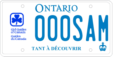 Illustration d’une plaque d’immatriculation - Guides du Canada
