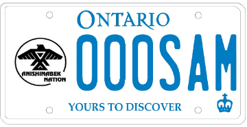 Illustration of Licence Plate — Anishinabek Nation