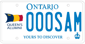 Illustration of Licence Plate — Queen’s University