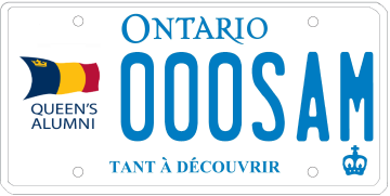 Illustration d’une plaque d’immatriculation - Université Queen’s