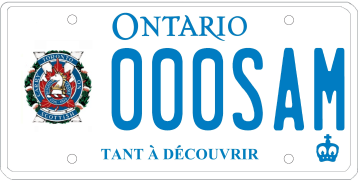 Illustration d’une plaque d’immatriculation - Toronto Scottish Regiment