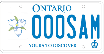 Illustration of Licence Plate — Trillium