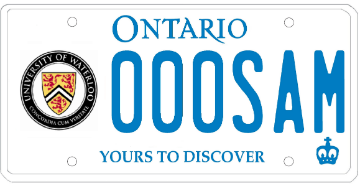 Illustration of Licence Plate — University of Waterloo