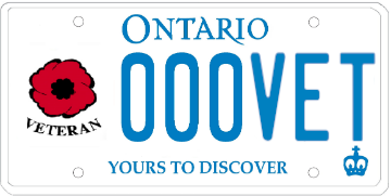 Illustration of Licence Plate — Veteran - Passenger