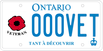 Illustration d’une plaque d’immatriculation - Passager vétéran