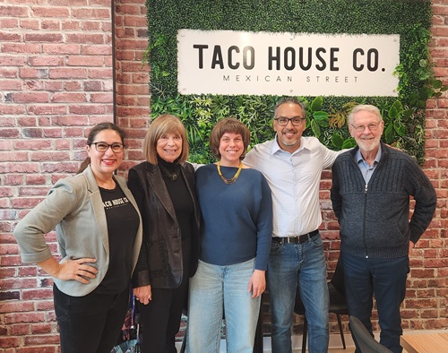 Photo of company owners of the Taco House Company and Glenn’s Floury Corn.