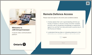 Remote access defence main terms and conditions page