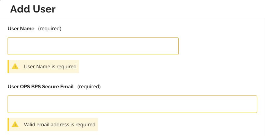 The Add User screen displays at which point the prescriber or delegate can add the new user to SADIE. 
