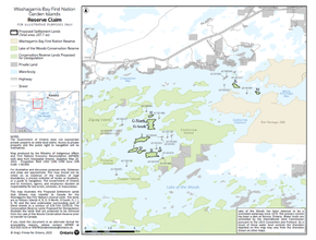 Washagamis Bay First Nation Garden Islands Reserve Claim
